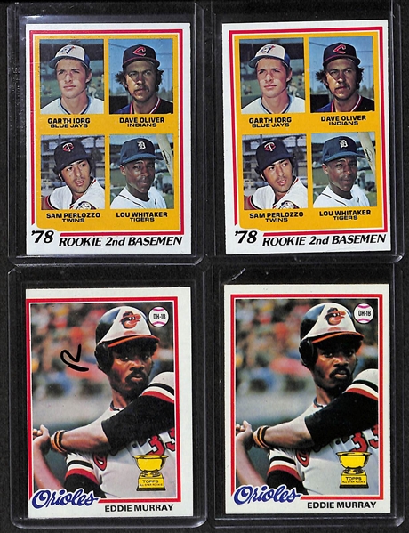 Lot of 10 1977-1978 Topps Rookie Cards w. Bruce Sutter Rookie Card BVG 7.0