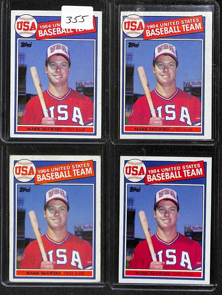 Lot of 12 1985 Rookie Cards w. McGwire