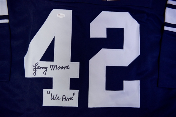 Lenny Moore Signed Penn State Jersey - JSA