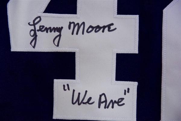 Lenny Moore Signed Penn State Jersey - JSA