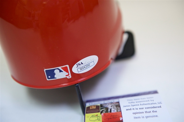 Pete Rose Signed & Inscribed Cincinnati Reds Mini Helmet - JSA