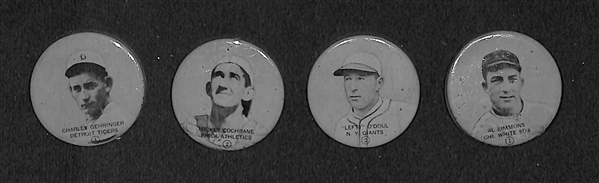 Lot of 10 - 1933 PX3 Double Header Buttons w. Mickey Cochrane