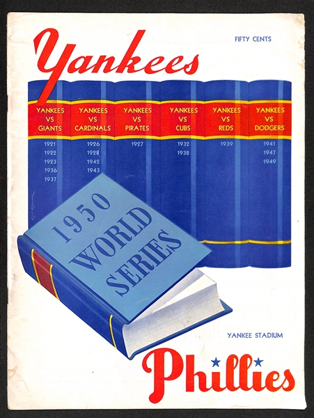 1950 World Series Program (Yankees vs. Phillies)