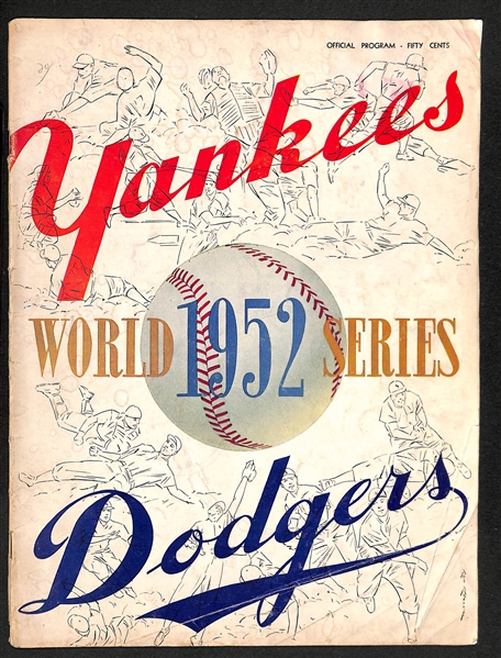 1952 World Series Program (Yankees vs. Dodgers)