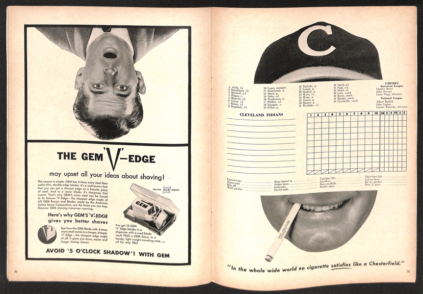 1954 World Series Program (Giants vs. Indians)