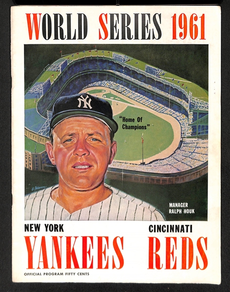 1961 World Series Program (Yankees vs. Reds) - Roger Maris's Famous 61 Home Run Season