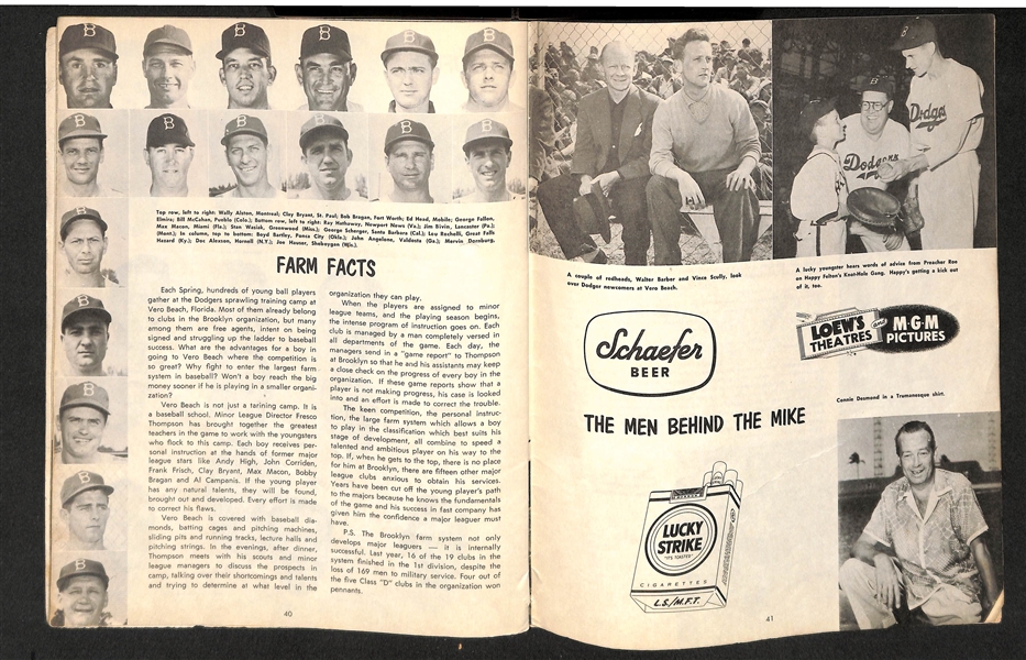 1951 & 1952 Dodgers Yearbooks
