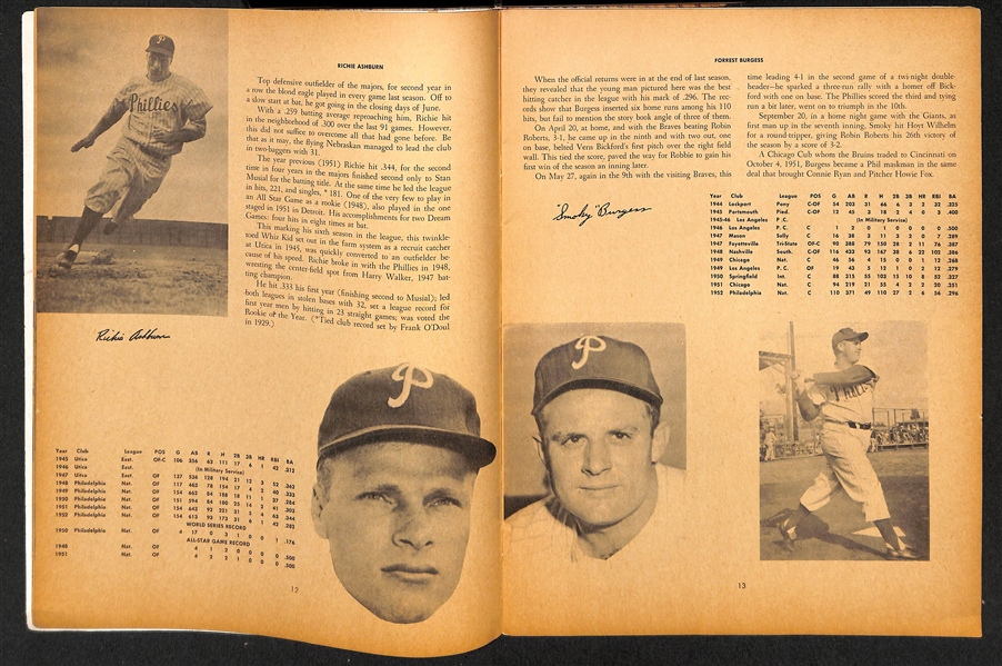 1953 Phillies & 1953 Red Stockings Yearbooks