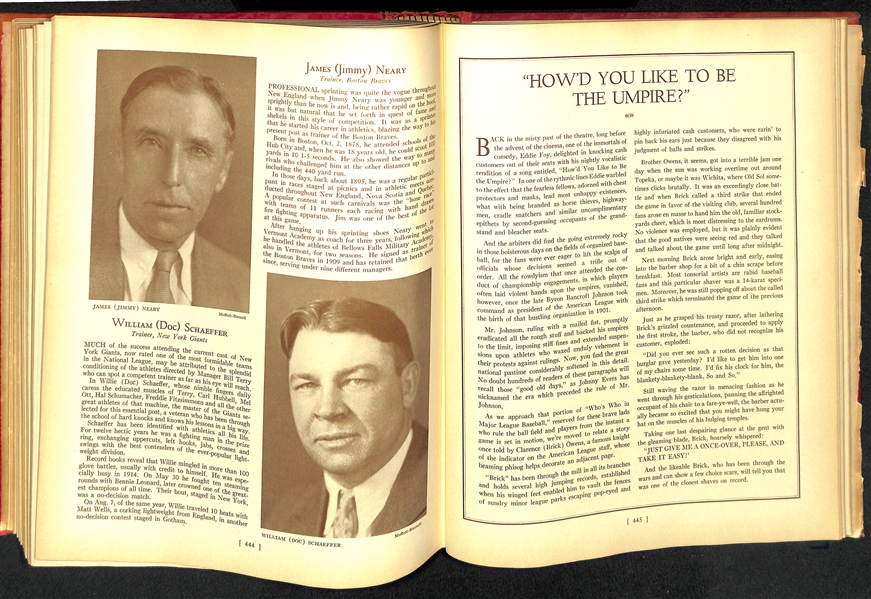 1933 Who's Who In Major League Baseball Hardback Book