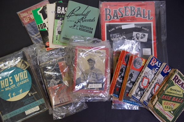 Lot Of 40 Baseball Pamphlets & Booklets (1933-1961)