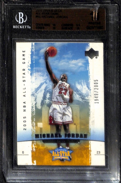 Lot Of 6 Michael Jordan Cards Including 2 Relic Cards
