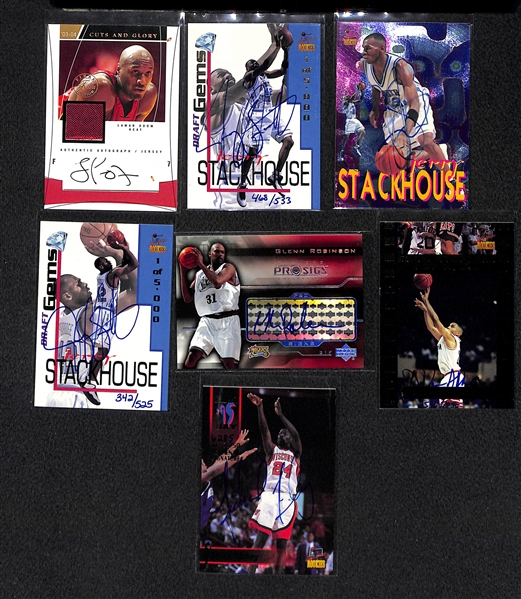 Lot Of 50 Basketball Autograph Cards 