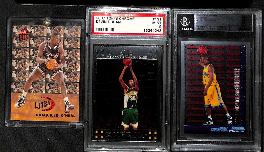 Lot Of 3 Basketball Rookie Cards w. Kevin Durant