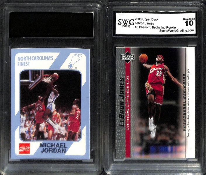 Lot Of 7 Graded Basketball Cards w. Michael Jordan