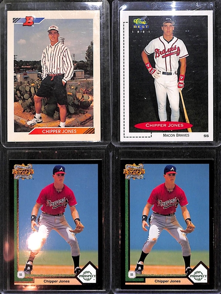 Lot Of 37 Chipper Jones Relic & Rookie Cards 
