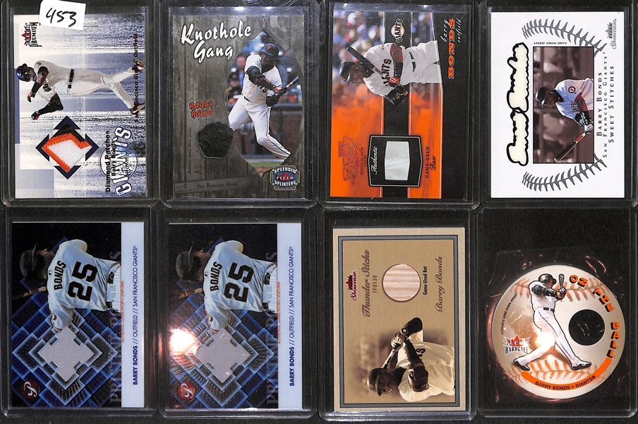 Lot Of 39 Barry Bonds Relic & Graded Cards
