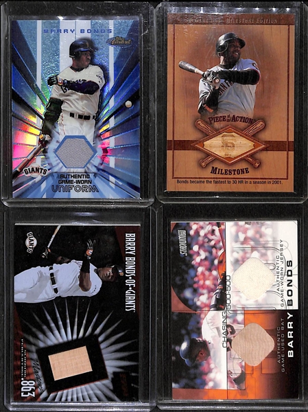 Lot Of 39 Barry Bonds Relic & Graded Cards