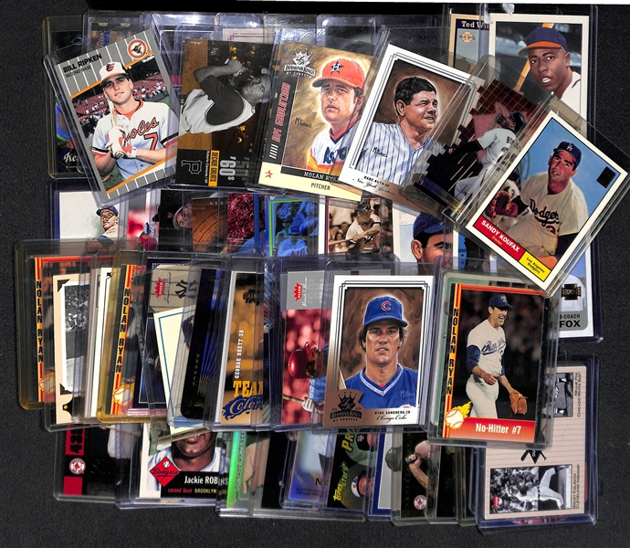 Lot Of 57 Baseball Stars Base & Insert Cards w. Clemente
