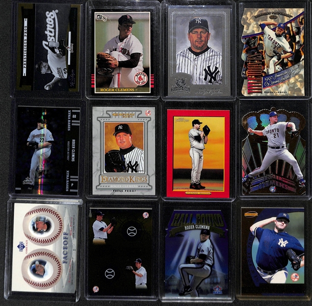 Lot Of 85 Roger Clemens Cards w. Inserts & Numbered Cards Throughout