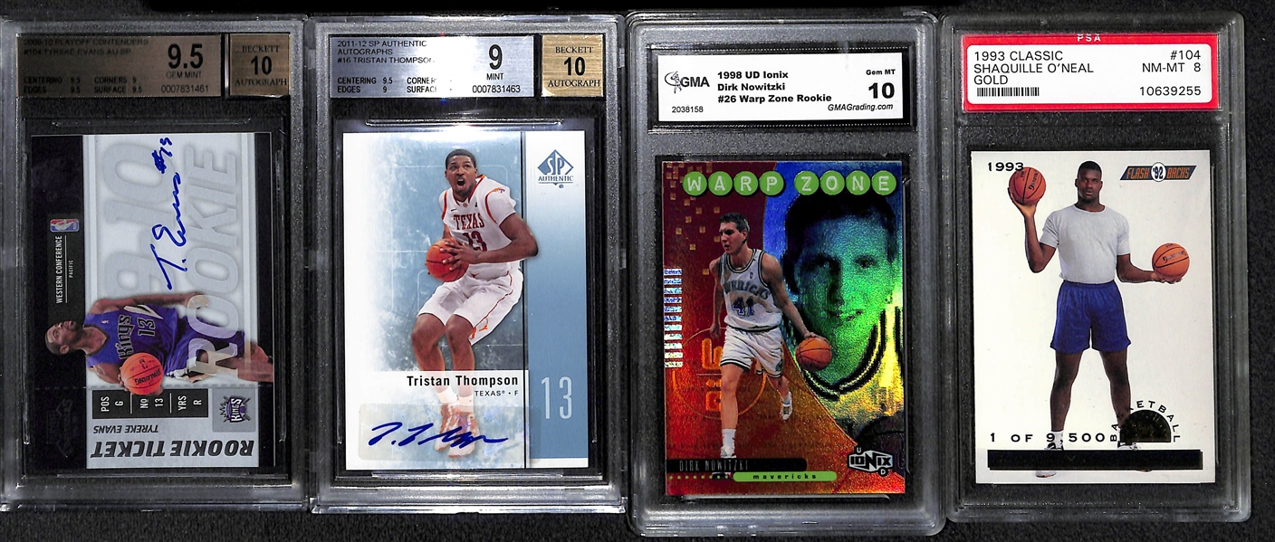 Lot Of 29 Basketball Graded & Numbered Cards w. West Auto