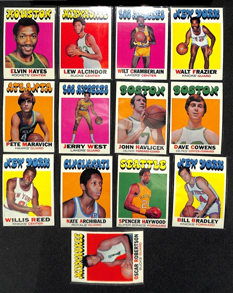 1971-72 Topps Basketball First Series Complete 144 Card Set - NM to Mint Right From Vending Boxes!