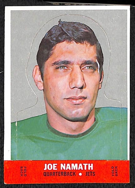 1968 Topps Football Stand-Up Card Set w. Namath