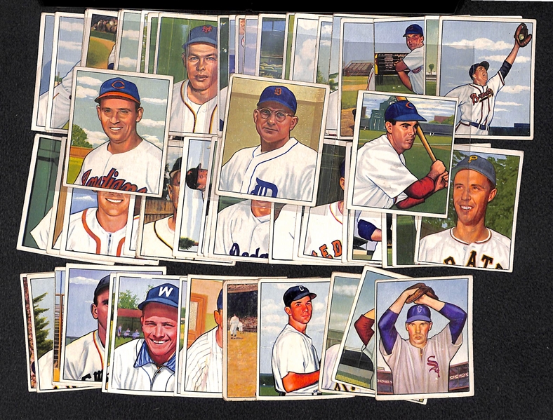 Lot of 60 Different 1950 Bowman Baseball Cards