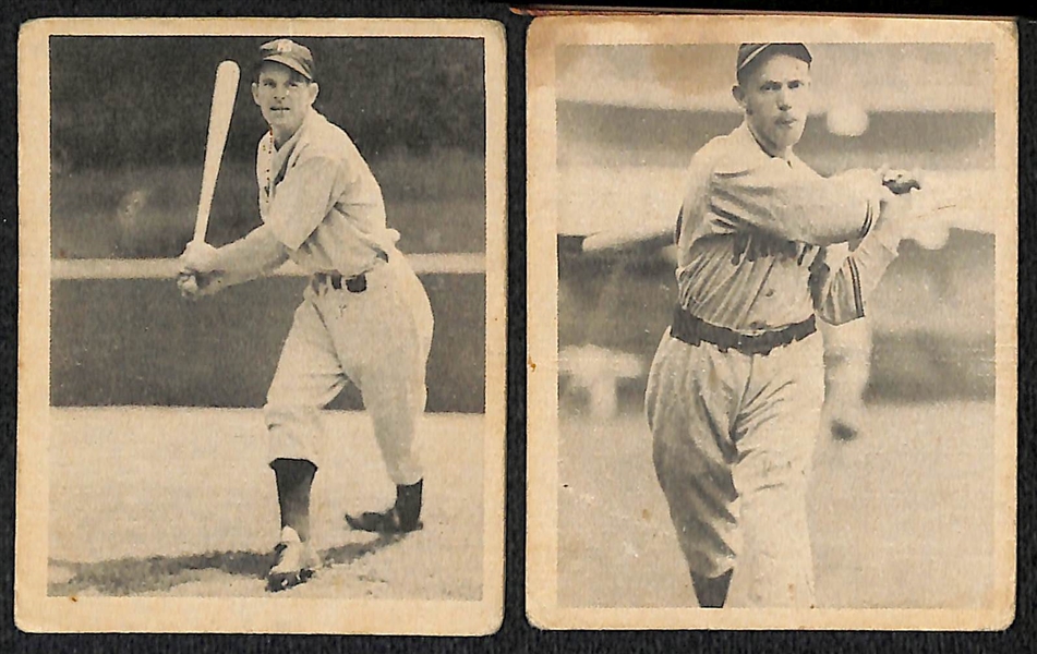 Lot of 17 Vintage Cards from 1933-1949 - Goudey, Play Ball, Bowman w. Pepper Martin