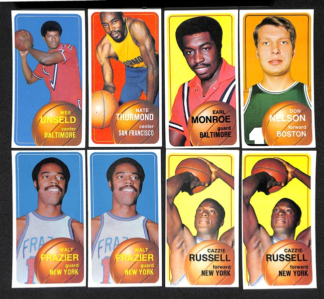Lot of 400+ Assorted 1970-71 Topps Basketball Cards w. Original Wax Box (Empty)