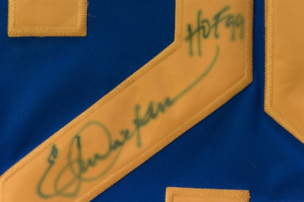 Eric Dickerson Signed & Inscribed Rams Jersey - JSA