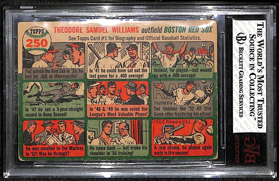 1954 Topps #250 Ted Williams BVG 2