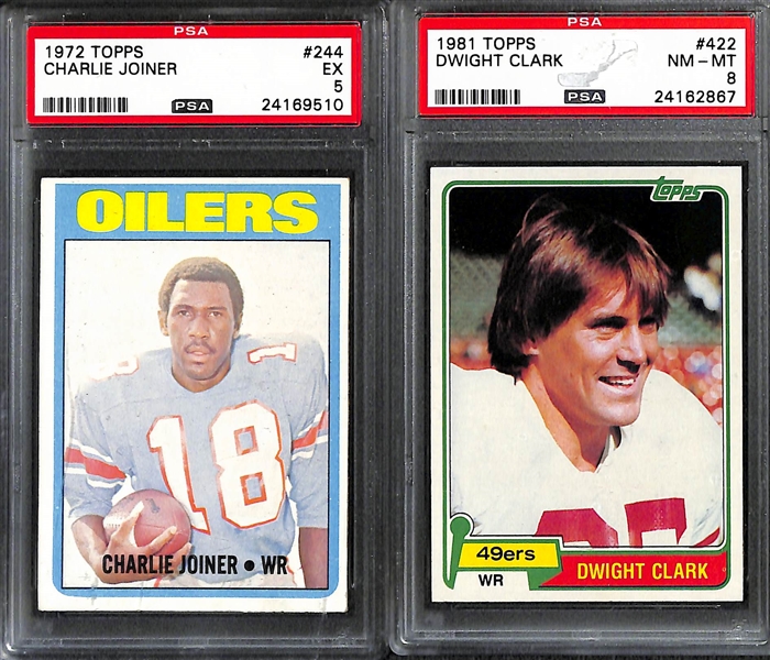 Lot of 11 Football Rookie Cards 1970s-1990s - All Graded PSA