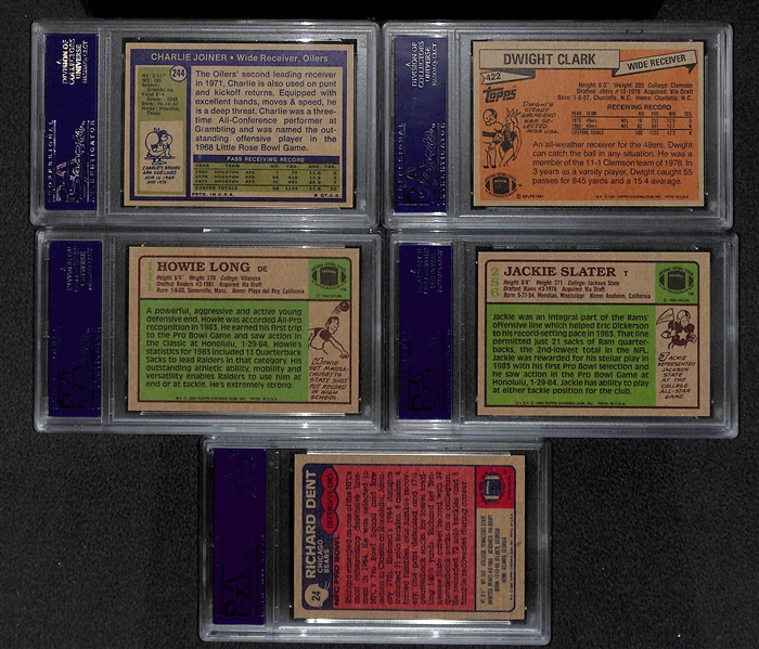 Lot of 11 Football Rookie Cards 1970s-1990s - All Graded PSA