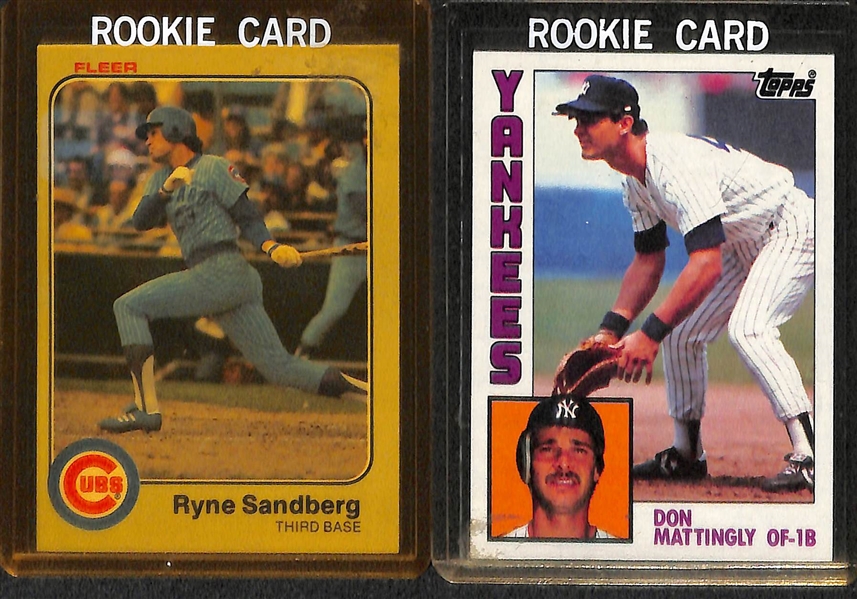 Lot of 13 Baseball Rookie Cards from the 1980s w. Henderson