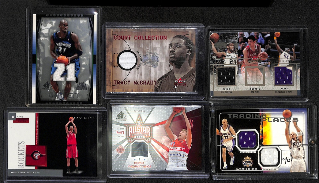 Lot of 63 Basketball Relic Cards w. McGrady