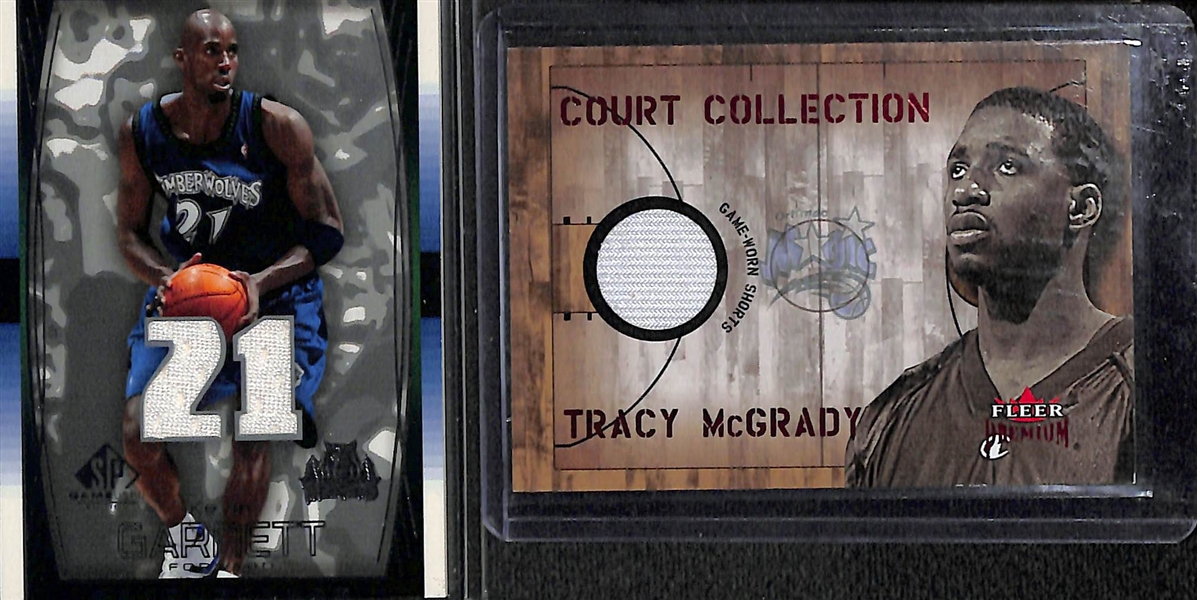 Lot of 63 Basketball Relic Cards w. McGrady