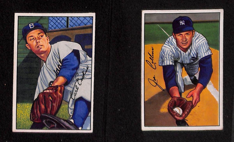 1952 Bowman Baseball Partial Set - 217 Different Cards w. Spahn
