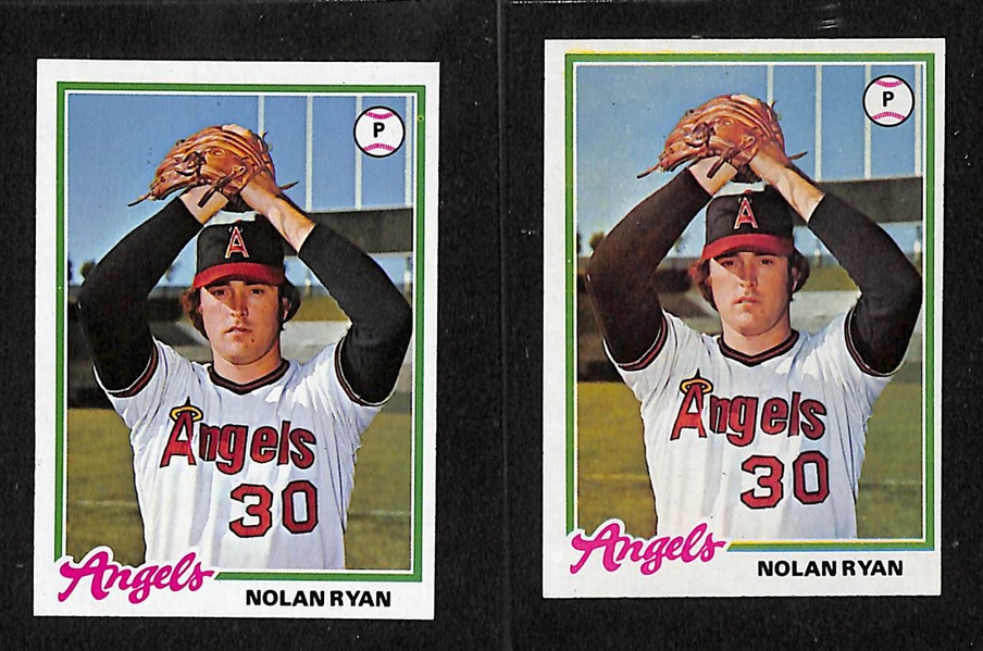 Approx 1600 - 1978 Topps Baseball Cards - Right From Vending Boxes w. 2 Nolan Ryan Cards