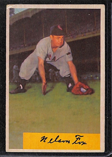 Lot of 34 1954-55 Bowman Baseball Cards w. Eddie Mathews