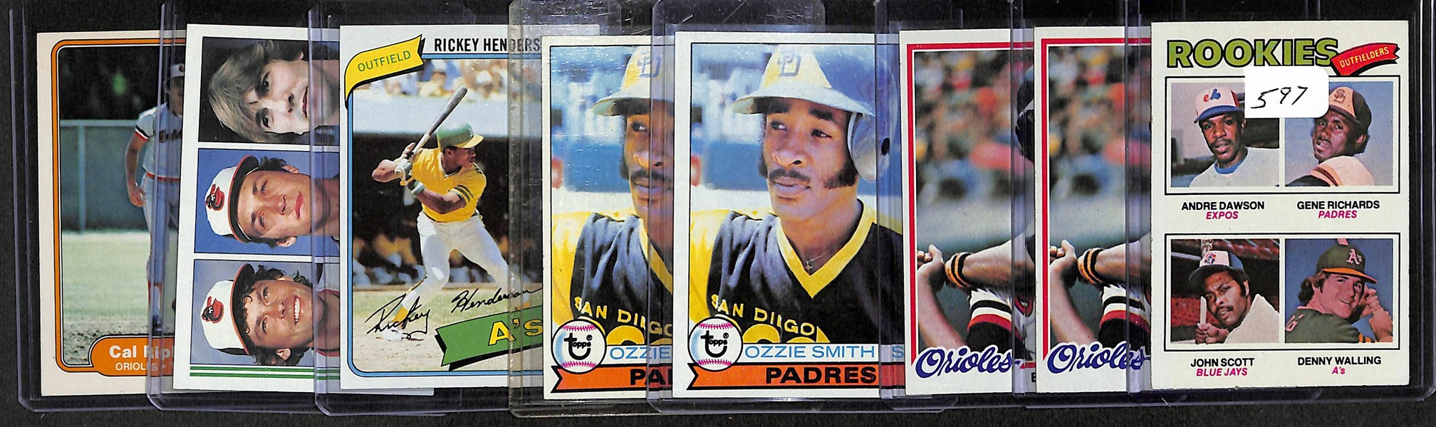 Lot Of 8 Baseball Rookies 1977-82 w. Ripken