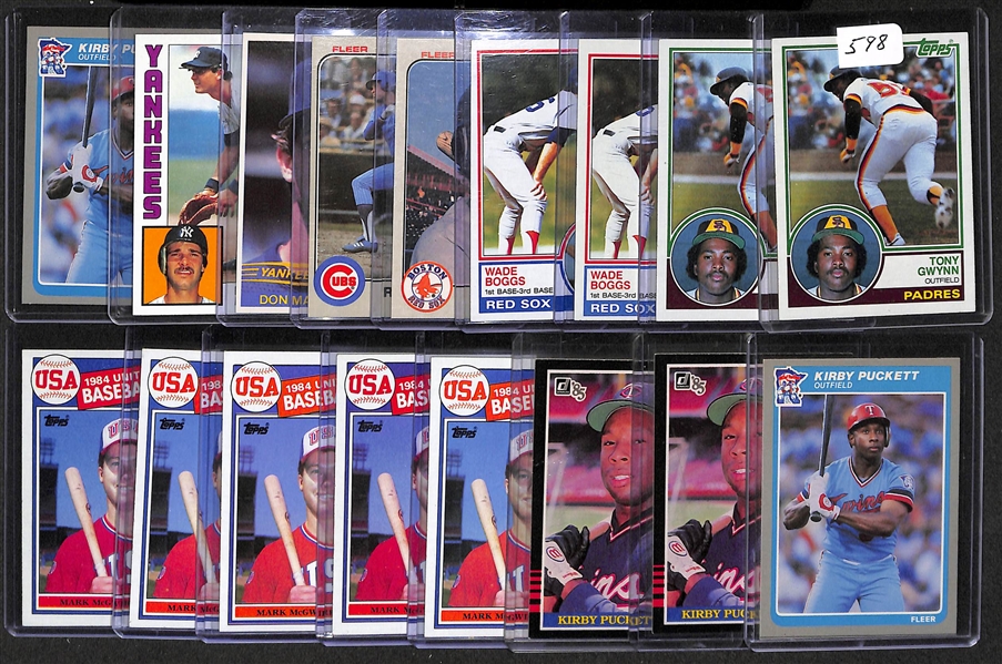 Lot Of 17 Baseball Rookies 1983-85 w. Gwynn