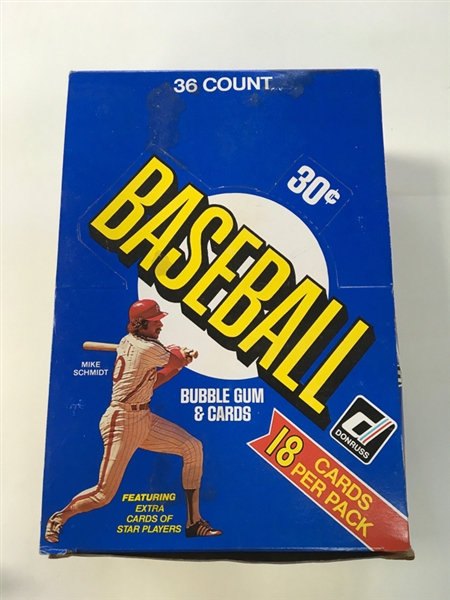 1981 Donruss Baseball Unopened Wax Box