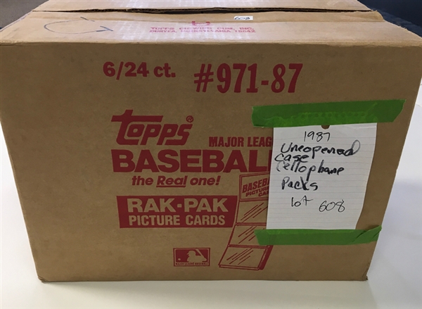 1987 Topps Baseball Rak-Pak Sealed Case