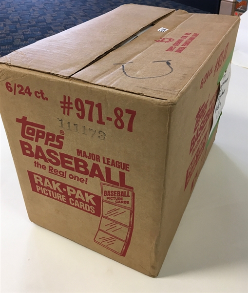 1987 Topps Baseball Rak-Pak Sealed Case