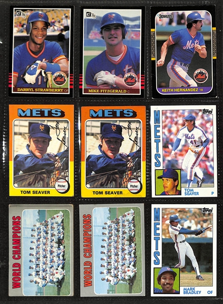 Binder Of New York Mets Cards 1964-1987