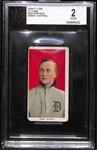 1909-11 T206 Ty Cobb (HOF) Red Portrait w/ Sweet Caporal Back - BVG 2 (GD)