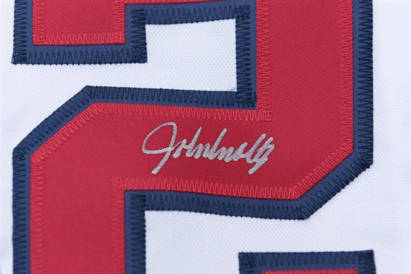 John Smoltz (HOFer) Autographed Atlanta Braves Style Jersey (PSA/DNA) w/ Historic Autographs Box