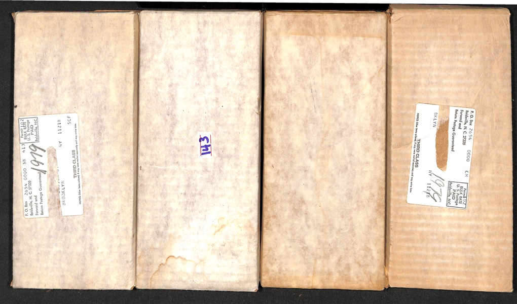 Lot of 4 Kellogg's 1979 Baseball Card Sets in Original Factory Boxes