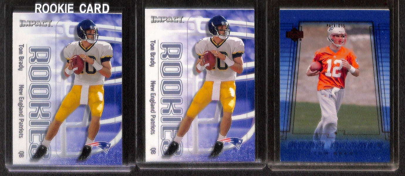 Lot Of 21 Tom Brady Rookie Cards w. 2000 Bowman