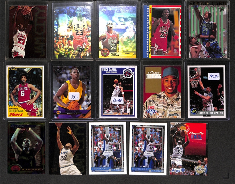 Lot Of 88 Basketball Autograph/Relic/Rookie Cards w. Jordan & Durant